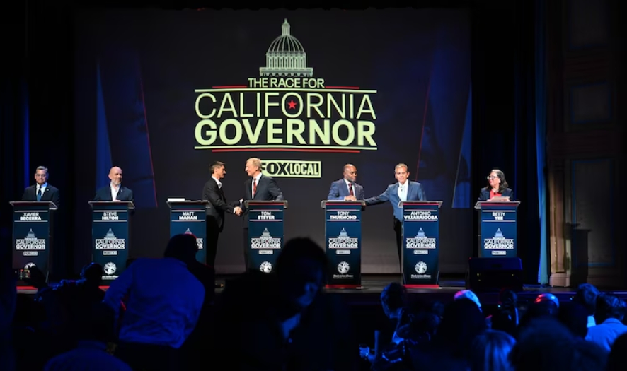 太多民主党人竞选加州州长？共和党人看到了机会
